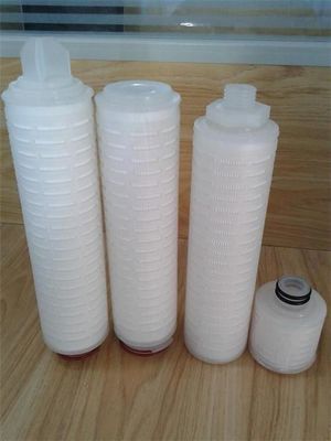 산 알칼리 저항하는 40″ PP 20 마이크론 주름형 물 필터